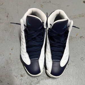 Jordan Men’s Navy & White Basketball Sneakers